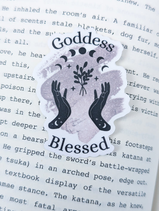 Goddess Blessed Sticker