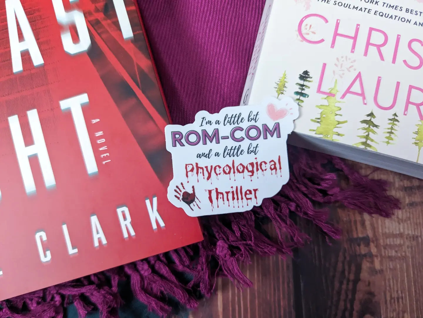 Romcom Phycological Thriller Sticker