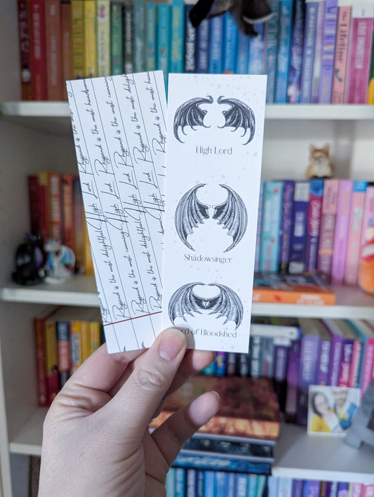 ACOTAR Themed Bookmarks