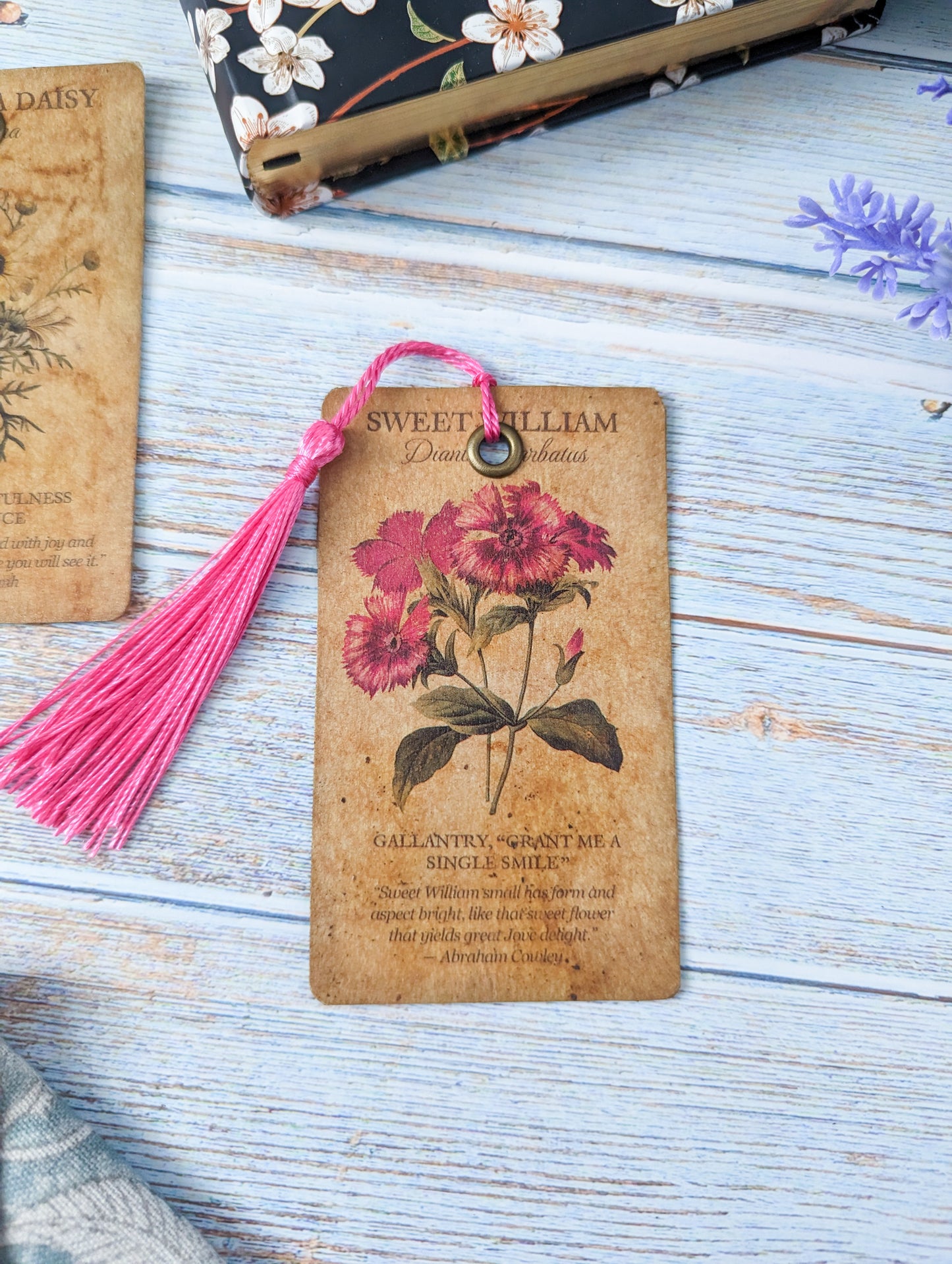 Botanical Playing Card Bookmarks