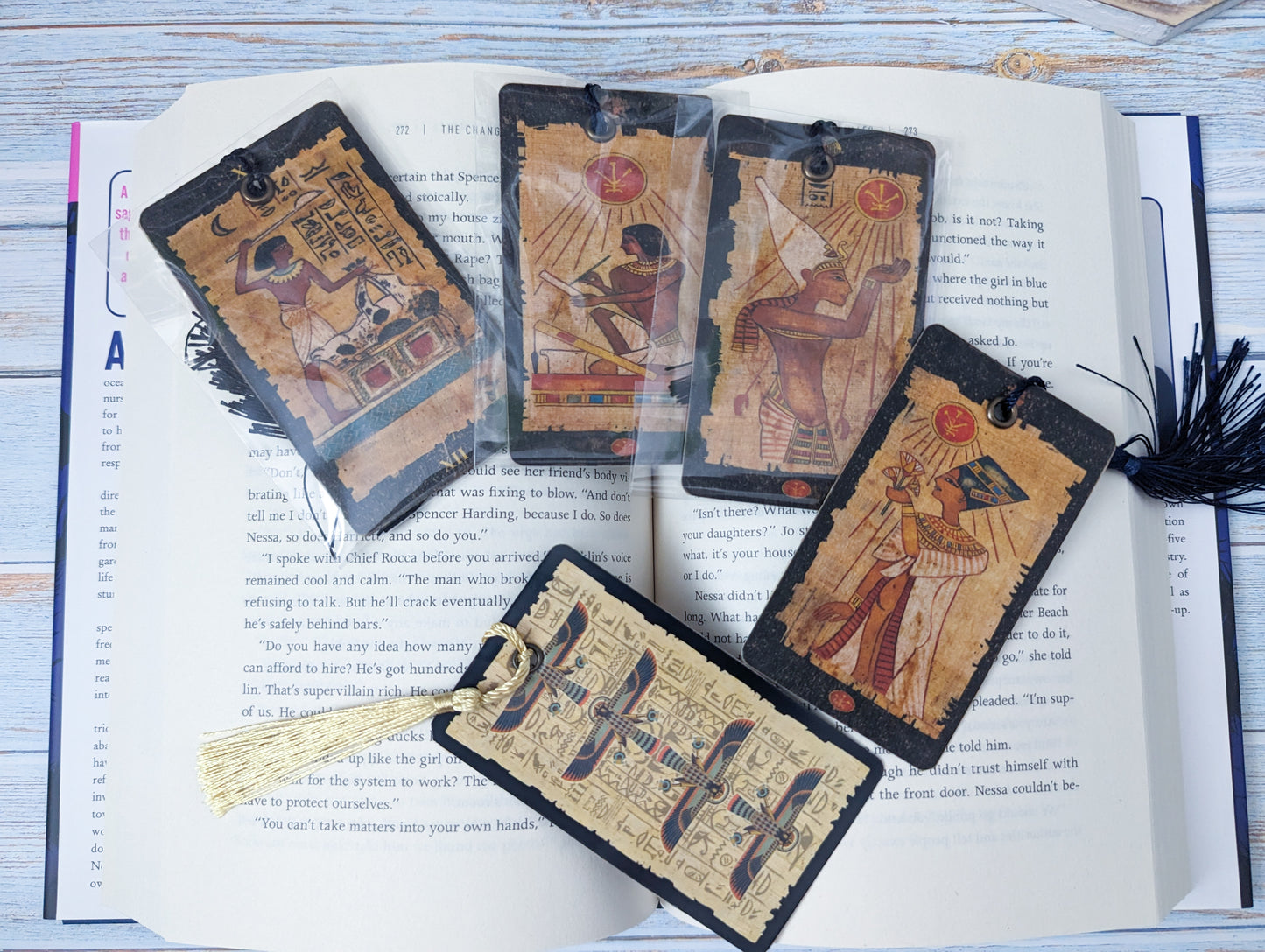 Egyptian Playing Card Bookmarks