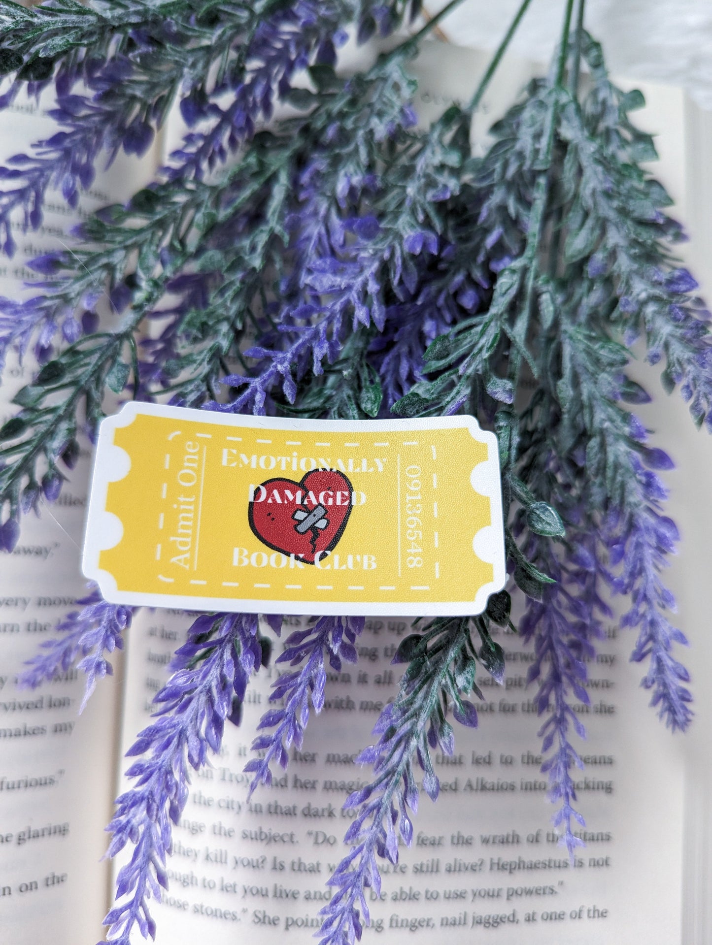 Twelve Book Club Ticket Stickers