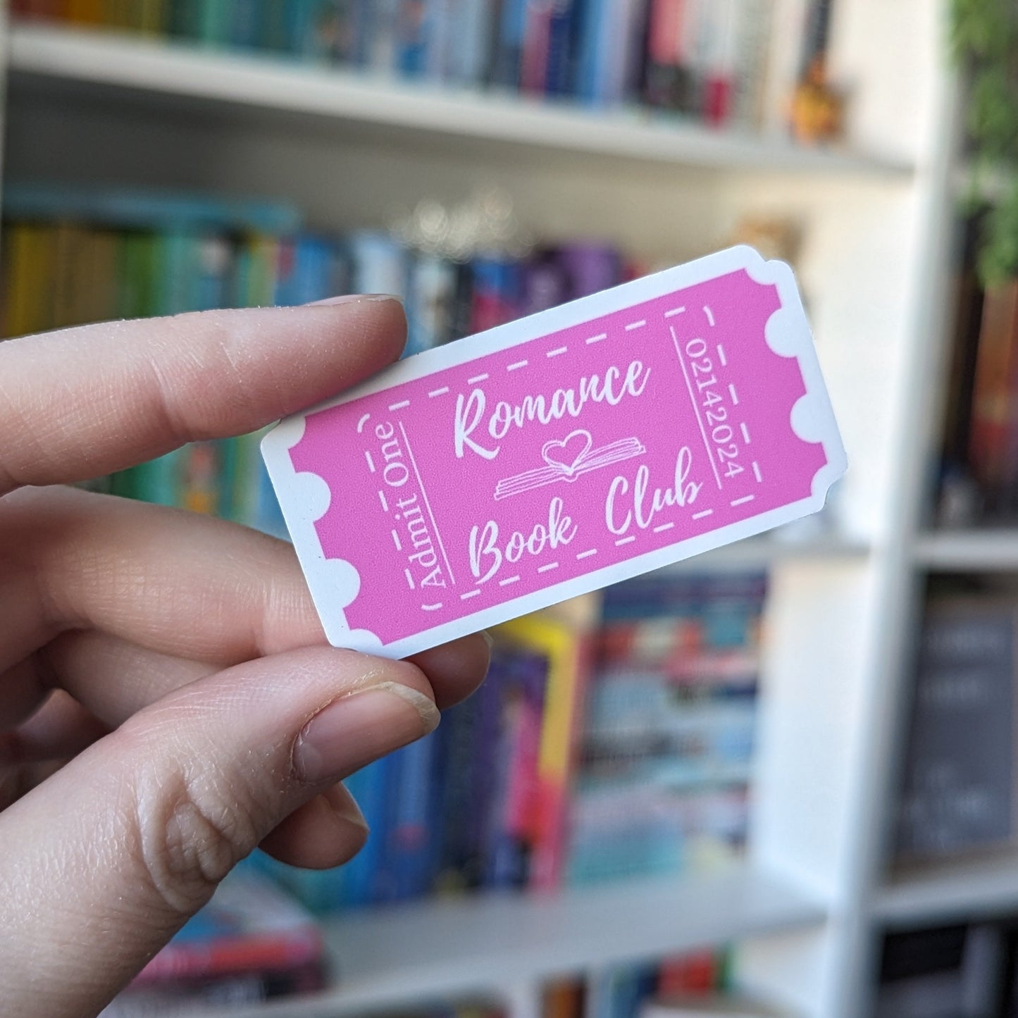 Romance Book Club Ticket Sticker