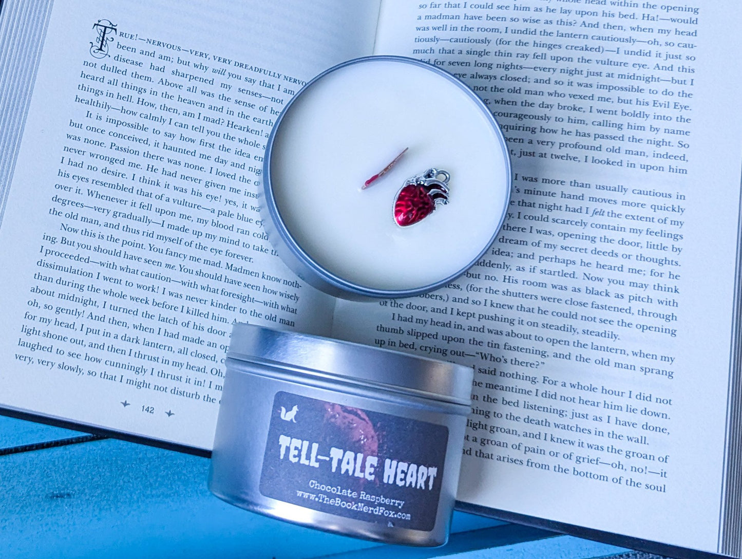 The Tell-Tale Heart Candle - Chocolate Raspberry