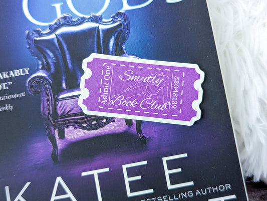 Smutty Book Club Ticket Sticker