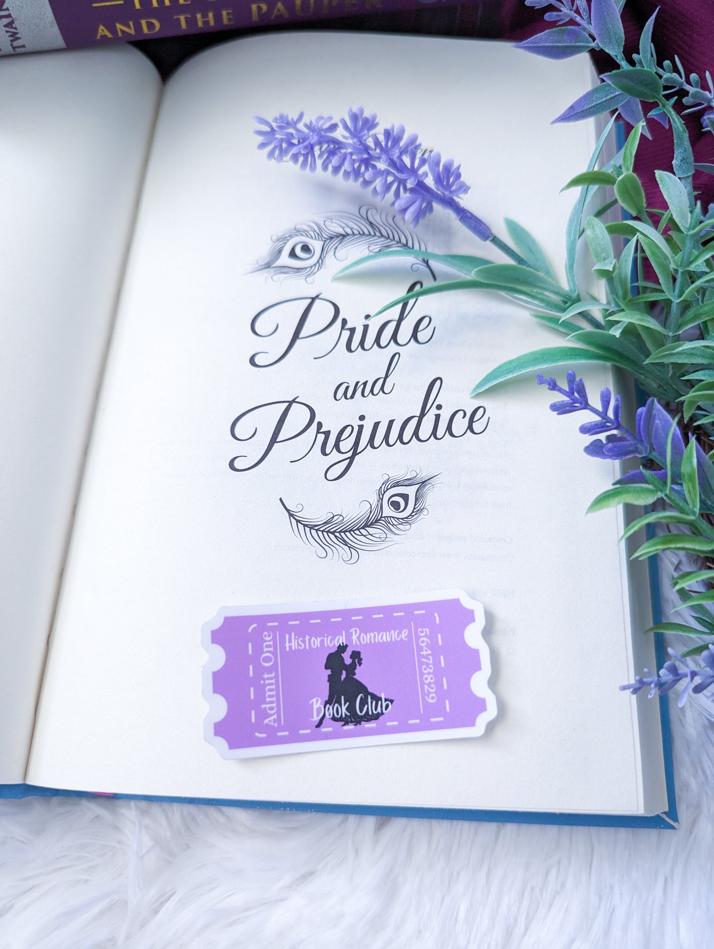 Historical Romance Ticket Sticker