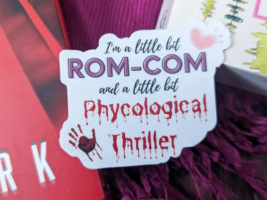 Romcom Phycological Thriller Sticker