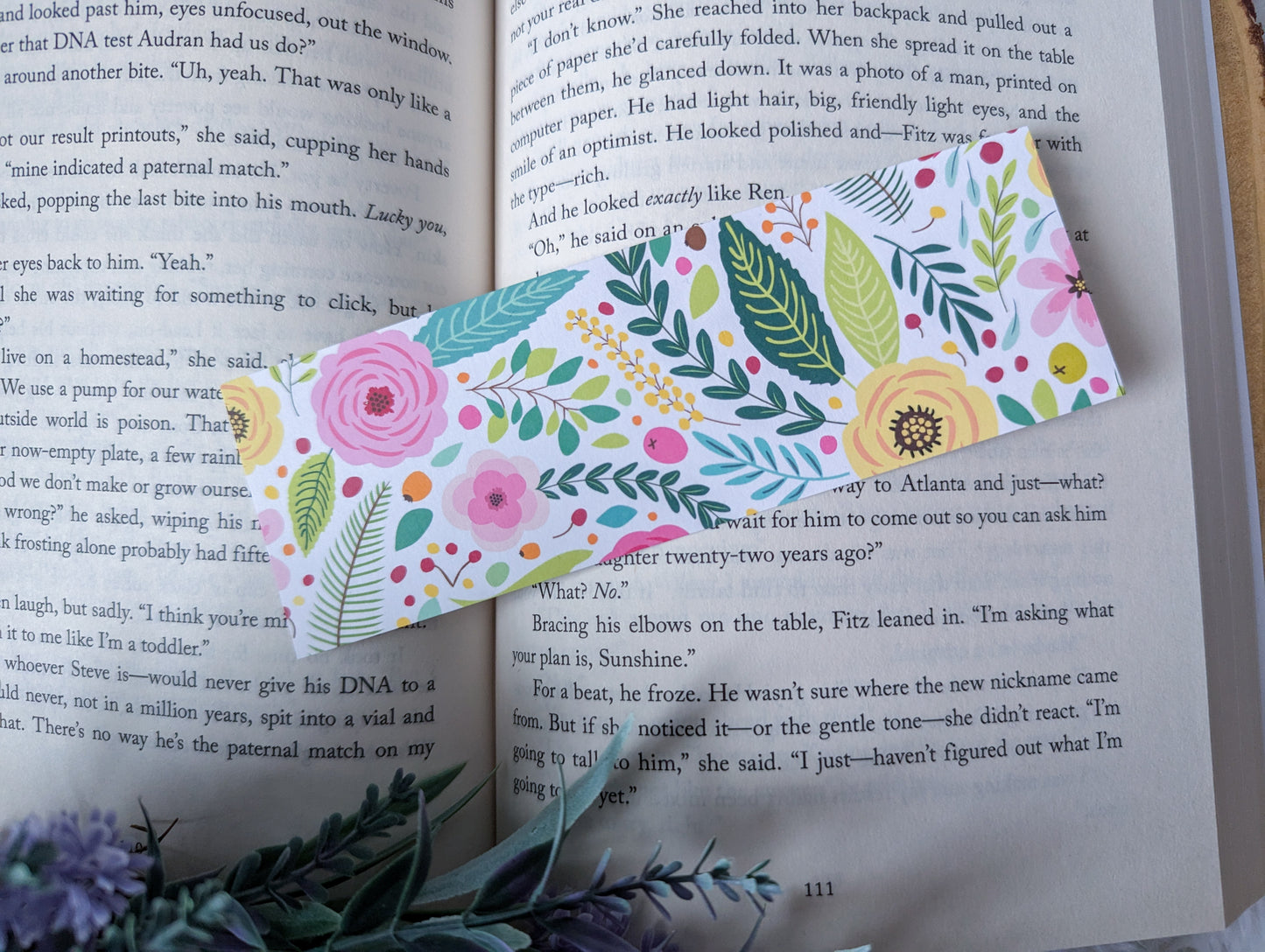 Spring Floral Bookmark