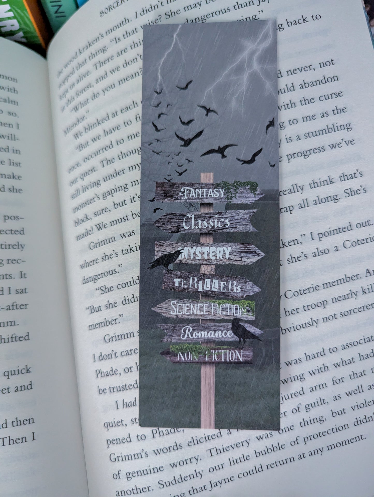 Genre Sign Post Bookmark