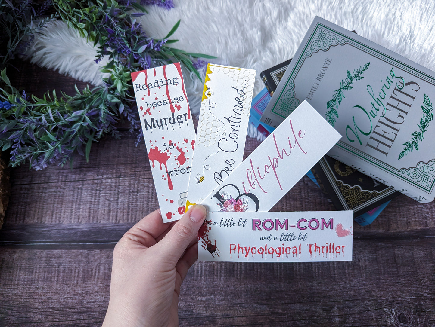 Thriller/ Rom Com Bookmark