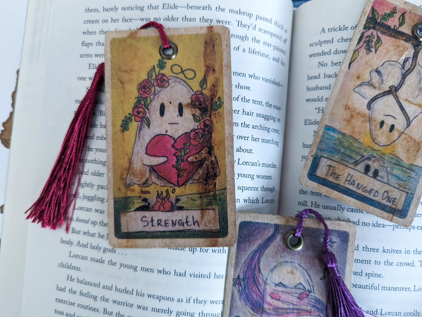 Ghost Tarot Card Bookmarks