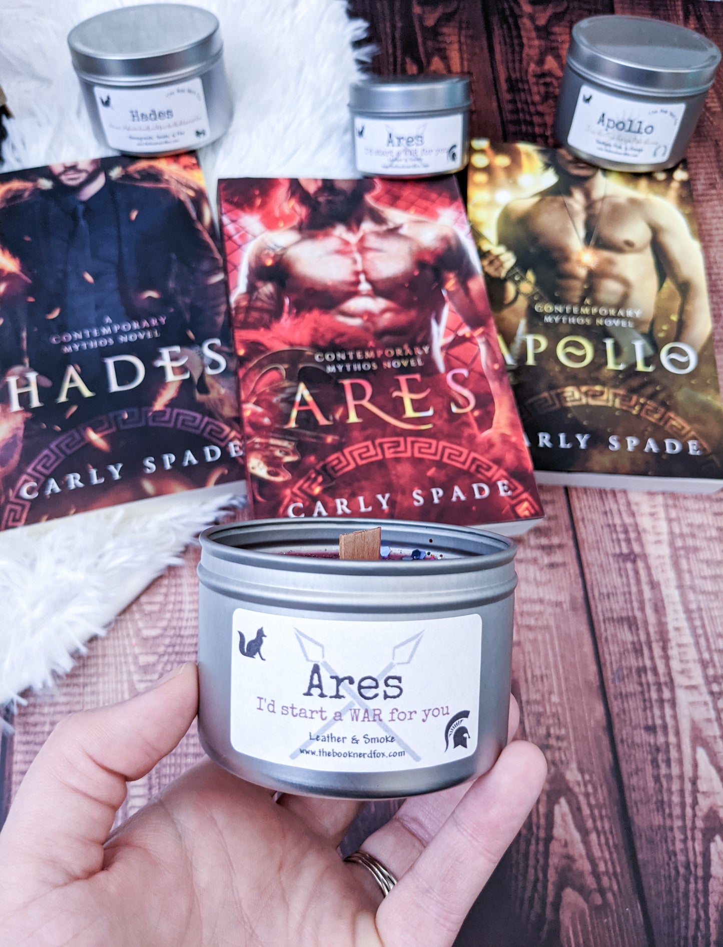 Ares War God Soy Wax Candle - Leather & Smoke