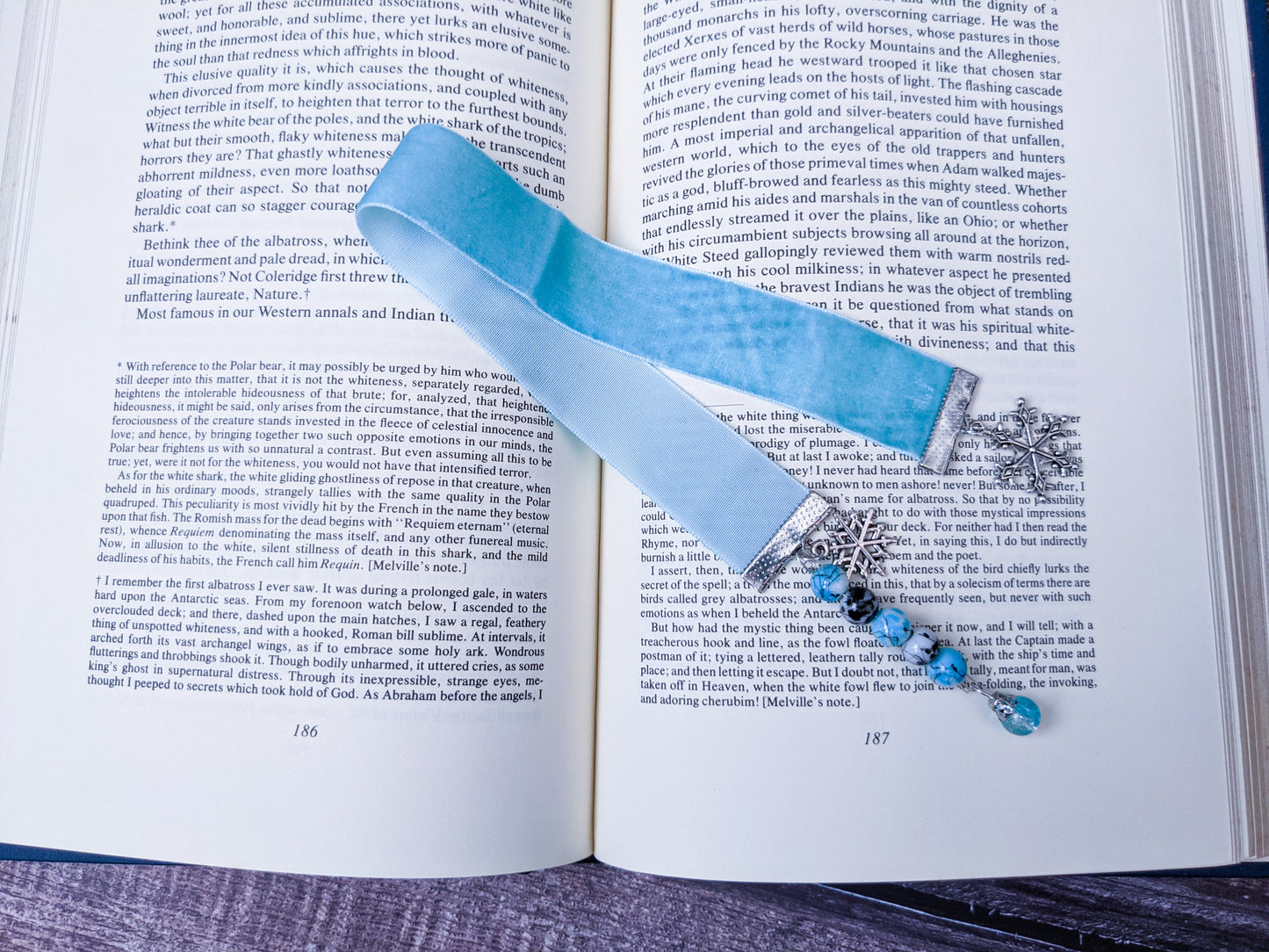 Winter Themed Ribbon Bookmark