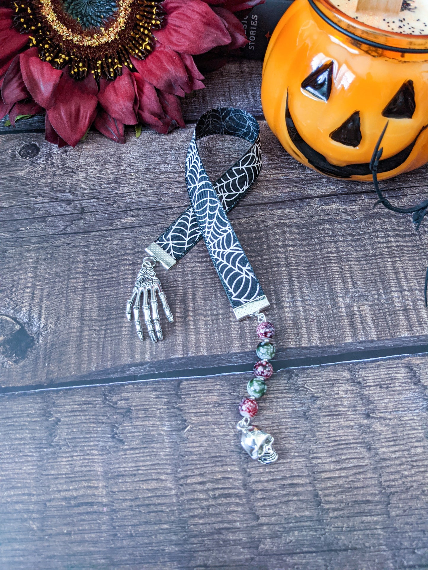 Halloween Themed Ribbon Bookmark
