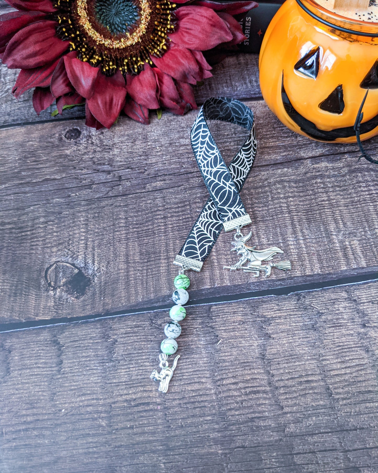 Halloween Themed Ribbon Bookmark